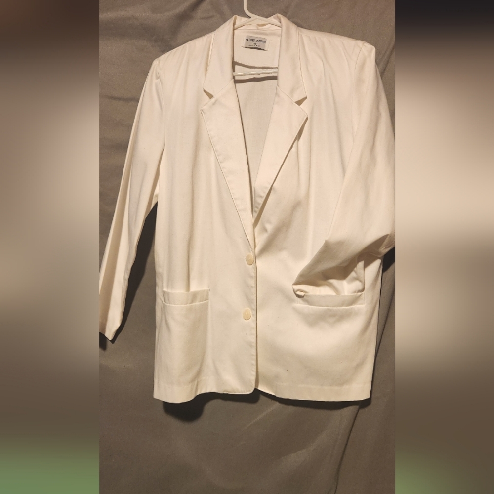 Alfred Dunner white blazer